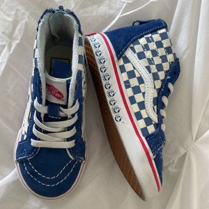 Toddler checkerboard SK8-Hi zip